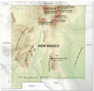 Map of Black Range